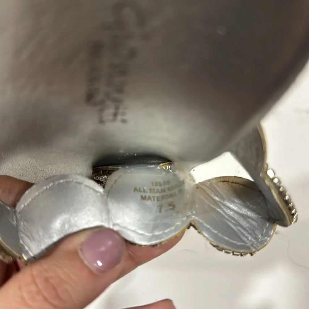 Silver sandals
